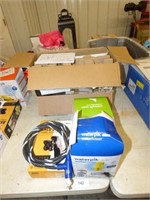 2 NEW CEILING FANS, CABLE LOCK, WATERPIK