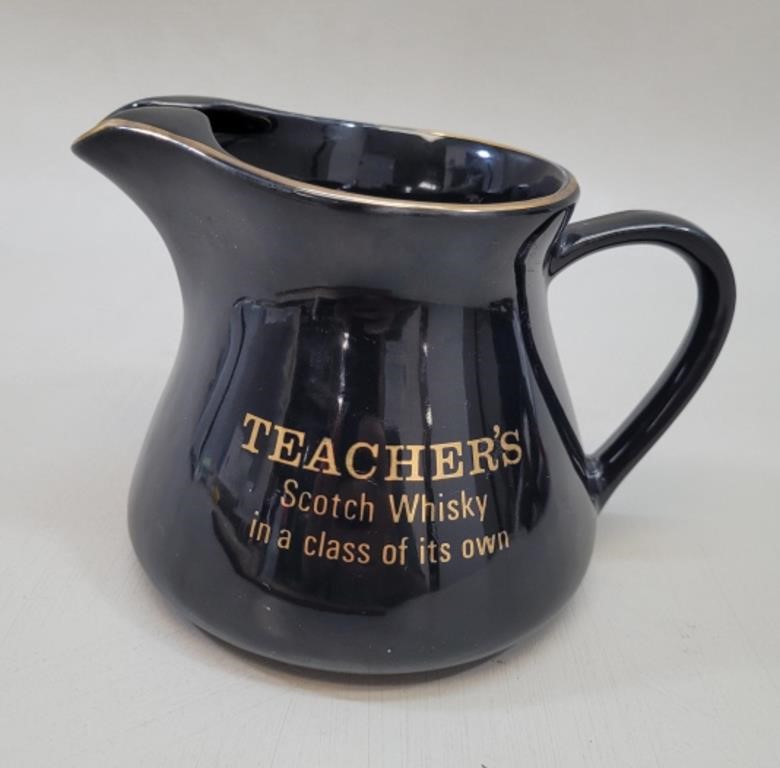 Teacher's Scotch Ceramic Pub Water Jug