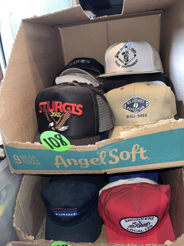 (2) Boxes of Assorted Hats