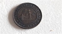 1871 Prince Edward Island One Cent Coin