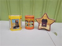 3 ASSORTED VTG COLLECTOR TINS