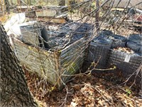 (3) Crates Galvanized Metal