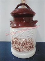 Milk Jug ceramic cookie jar