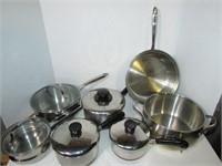 Lot of Various Stainless Steel Pots, Pans Etc