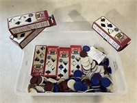 Poker Chip & Playing Card Box Lot