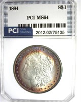 1884 Morgan PCI MS64 Splendid Color