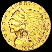 1929 $2.50 Gold Quarter Eagle CLOSELY