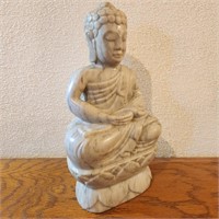 10" Stone Buddha Statuette
