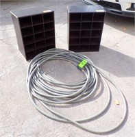 (2) SHOE CUBBIES, GARDEN HOSE TO GO