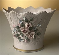 Lefton Pink Rose Vase