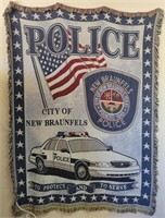 F - POLICE THROW BLANKET (G52)