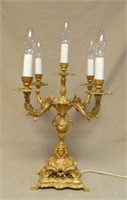 French Rococo Electrified Candelabrum.