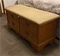 Trunk Cedar Chest with Padded Seat