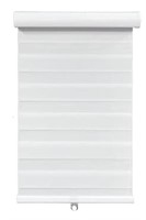 ZEBRA ROLLER BLINDS (WHITE) 28x64 INCH