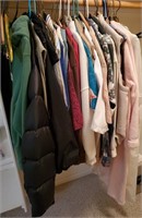 Various Clothing on Hangers & Hats