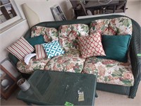 Large Wicker Sofa