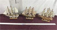 Three Handmade Ships