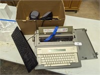 Brother Electric Typewriter, Keyboard, Speakers