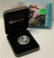 2012 1 OZ. SILVER PROOF HIGH RELIEF KOOKABURRA