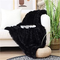 Decorative Extra Soft Faux Fur Throw Blanket 50"