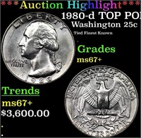 ***Auction Highlight*** 1980-d Washington Quarter