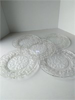 (5) Fancy Crystal Plates