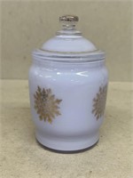 Decorative jar with lid
