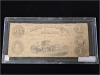 1858 Bank of Columbus $1 Note