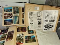 3 Vintage Scrapbooks - Postcard & Clippings