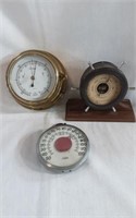2 Marine Barometers & Thermometer