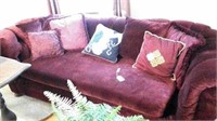 maroon couch