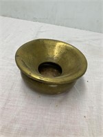 Mini brass spittoon. 6 1/4” across. 3” tall