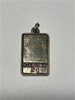 Sterling Silver 2g Bar Pendant