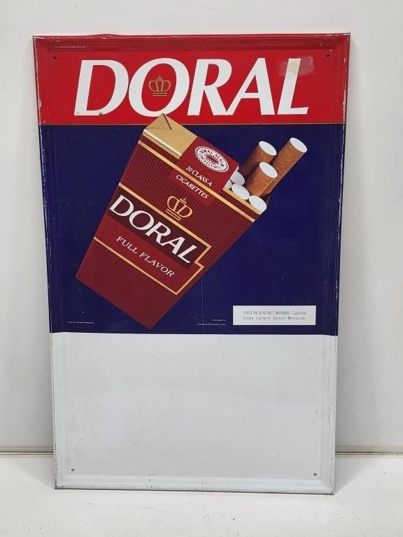 1994 Doral Cigarettes Pricer Sign