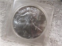 1991 1 TROY OZ .999 FINE SILVER LIBERTY ROUND