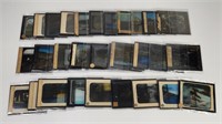 ASSORTED LOT OF ANTIQUE GLASS SLIDES