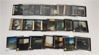 ASSORTED LOT OF ANTIQUE GLASS SLIDES