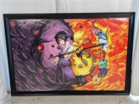 Framed Naruto vs Sasuke Framed Poster 36"x20"