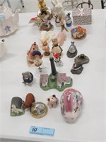 Large lot of small figurines, inc. Hummel, Andrea
