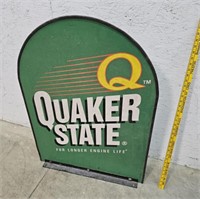 2 sided Quaker State sign 26"36"