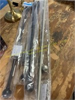 Assorted curtain rods