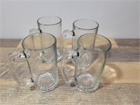 (4) Beer Glasses
