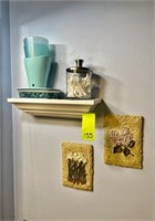 Wall Decor, Shelf & Items on Shelf in Master