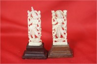 Two Nicely Carved Religious Figurine
