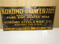191/2" X91/4" KOKOMO PIONEER FARM FENCE EMBOSSED
