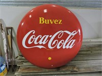 Pristine Metal Coke Button 48"D