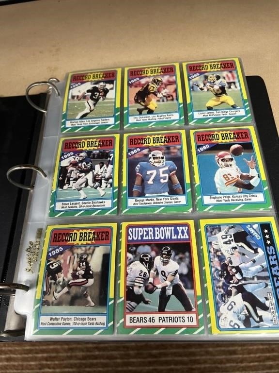 FOOTBALL CARD COLLECTION IN BINDER