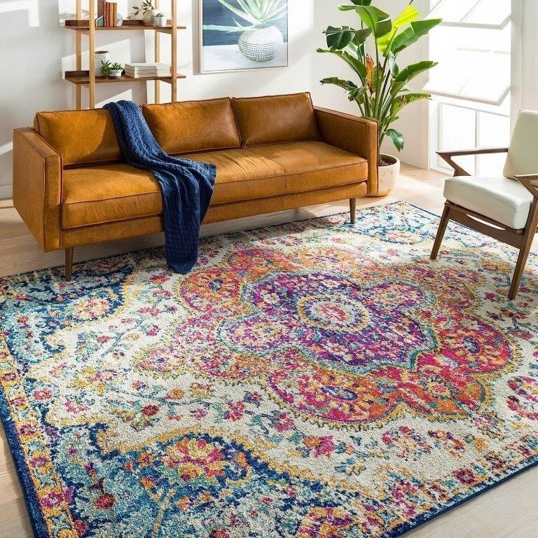 Livabliss Romaine Vintage Medallion Area Rug