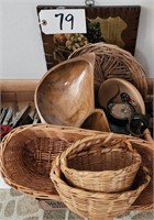 Wood, Plastic Servers, Baskets