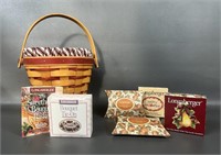 Longaberger 96 Sweetheart Basket and Assorted T